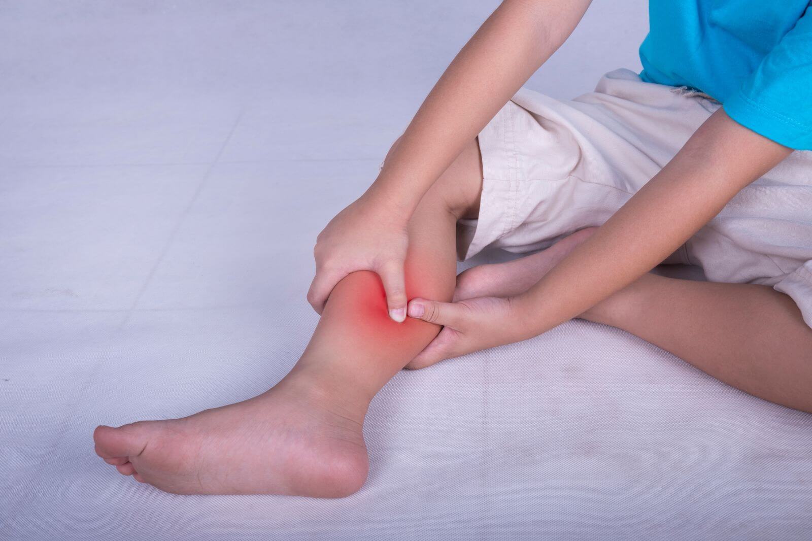 A man with burning sensations in his lower legs.